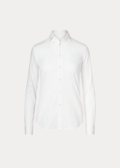 Women's Ralph Lauren Charmain Stretch Poplin Shirts | 930528ZRN